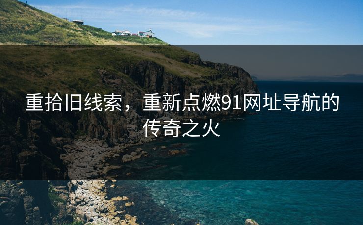 重拾旧线索，重新点燃91网址导航的传奇之火